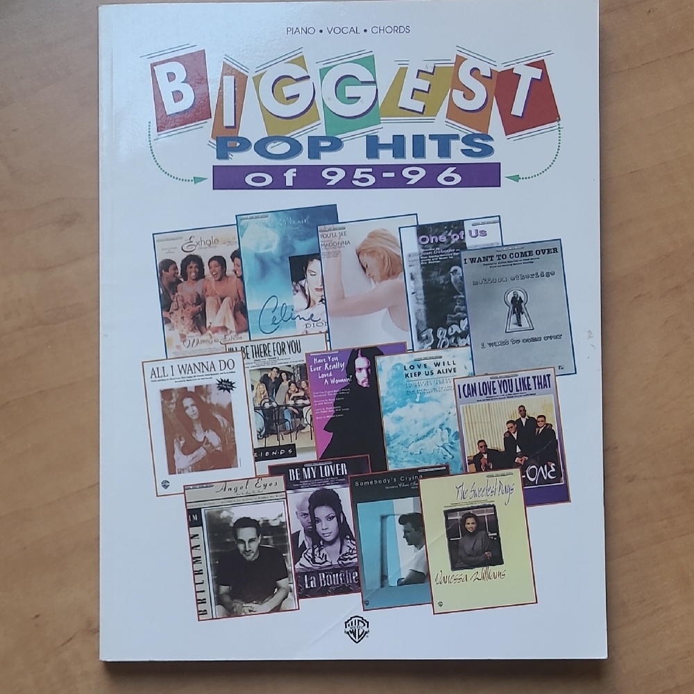 Biggest Pop Hits of 95-96 Songbook